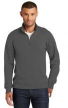 Port & Company Adult Unisex Fan Favorite 8.5-ounce, 80/20 Cotton Poly 1/4-Zip Pullover Sweatshirt (Work wirth DTG Printing)